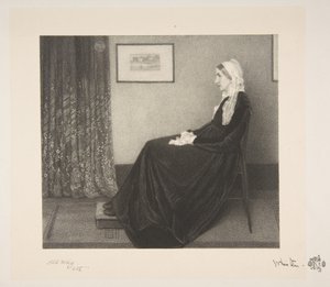 ترتيب باللون الرمادي والأسود: صورة الأم للفنانين ، 1892.