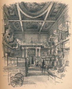 داخل قاعة الولائم ، قصر وايت هول ، 1902