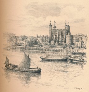 برج لندن من جسر البرج ، 1902