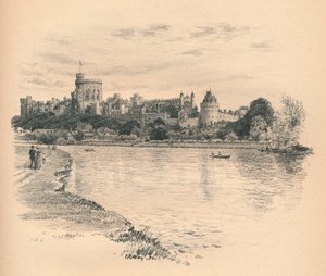 قلعة وندسور من النهر ، 1902
