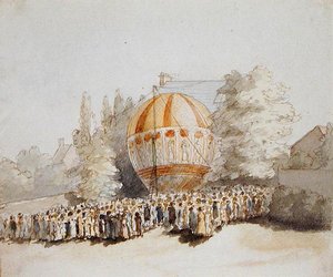 السيدة سادلر تصعد من بونتيفراكت (ألوان مائية على ورق) بواسطة توماس روبنسون