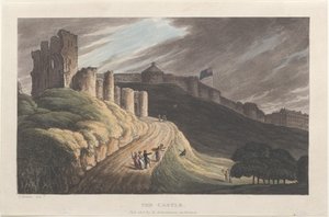 القلعة ، من الرسومات الشعرية من سكاربورو ، 1813. ، 1813. المؤلفون: توماس رولاندسون ، جوزيف قسطنطين ستادلر ، ج.