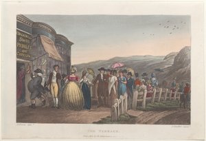 الشرفة ، من الرسومات الشعرية لسكاربورو ، 1813. ، 1813. المؤلفون: توماس رولاندسون ، جوزيف قسطنطين ستادلر ، ج.