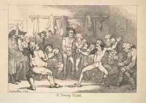 مباراة المبارزة ، 1788. بواسطة توماس رولاندسون