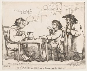 لعبة في Put in a Country Alehouse ، ١٠ أغسطس ١٨١٠. ، ١٠ أغسطس ١٨١٠. بواسطة توماس رولاندسون