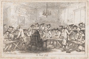 بيع مطبوع - مزاد ليلي ، 1788. ، 1788. بواسطة توماس رولاندسون
