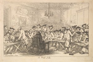 بيع مطبوع - مزاد ليلي 1788. بواسطة توماس رولاندسون