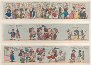 مشهد في Pizzaro ، Grotesque Borders for Rooms & Halls ، 1799-1800. ، 1799-1800. بواسطة توماس رولاندسون
