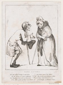 Aged Lovers ، 2 يناير 1797 ، 2 يناير 1797. بواسطة توماس رولاندسون