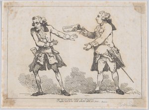 آه ، اسمح لي يا سيدي أن أرفض ذلك ... ، من معاش بيتر بقلم بيتر بيندار ، Esq. ، 1787. ، 1787. بواسطة توماس رولاندسون