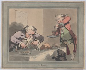 في العشاء ، 1790 ، 1790. بواسطة توماس رولاندسون