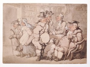 "مستودع بارتو فالي الإيطالي-هايماركت" ، مدينة ويستميسنتر ، لندن ، قبل عام 1827. بواسطة توماس رولاندسون