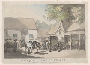بلاك دوج إن يارد آت بلفونت ، 1785-1787. ، 1785-1787. بواسطة توماس رولاندسون