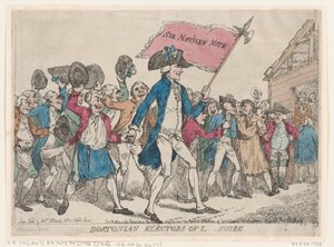 ناخبو بوسطن في L-Shire ، 1790. ، 1790. بواسطة توماس رولاندسون