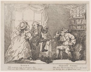Bozzy and Madame Piozzi Frontispiece ، Bozzy and Piozzi بواسطة Peter Pindar ، 1780-86. ، 1780-86. بواسطة توماس رولاندسون