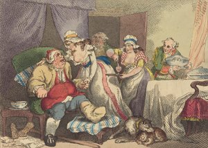 الراحة في النقرس 1785. بواسطة توماس رولاندسون