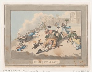 وسائل الراحة في باث ، لوحة 12 ، 6 يناير 1798. ، 6 يناير 1798. بواسطة توماس رولاندسون