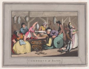 وسائل الراحة في باث ، اللوحة 4 ، 6 يناير 1798. ، 6 يناير 1798. بواسطة توماس رولاندسون