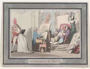 وسائل الراحة في باث ، اللوحة 6 ، 6 يناير 1798. ، 6 يناير 1798. بواسطة توماس رولاندسون