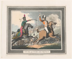 Cut Six ، و Sword Arm Protect ، 1 سبتمبر 1798. ، 1 سبتمبر 1798. بواسطة توماس رولاندسون