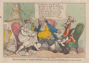 حل الشراكة ، أو السيدة كلارك الدؤوبة تصفية حسابها ... ، 15 فبراير 1809. بواسطة توماس رولاندسون
