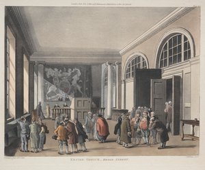 مكتب المكوس ، شارع برود ، 1810. بواسطة توماس رولاندسون