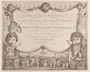 Grotesque Borders for Screens، Billiard Rooms، Dressing Rooms، & c & c، 1799-1800.، 1799-1800. بواسطة توماس رولاندسون