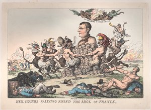 جولة Hell Hounds Rallying the Idol of France ، 8 أبريل 1815. ، 8 أبريل ، 1815. بواسطة توماس رولاندسون