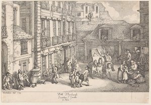 Hotel d'Hambourgh ، Quartiere St. Germain في باريس ، 1789. ، 1789. بواسطة توماس رولاندسون
