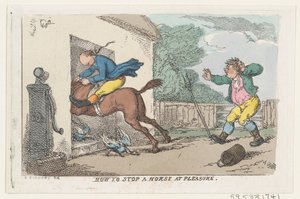كيف توقف الحصان عند السرور ، 1803 ، 1803. بواسطة توماس رولاندسون