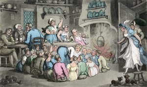 صيد النعال ، رسم توضيحي من "نائب ويكفيلد" بقلم أوليفر غولدسميث ، حانة. أكرمان ، 1817 (نقش يدوي) بواسطة توماس رولاندسون