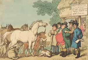 ماشية قابلة للتأمين ، نُشرت عام 1809. بواسطة توماس رولاندسون