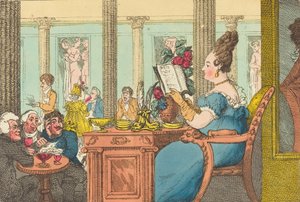La Belle Limonaudiere at the Cafe des Mille Colonnes، Palais Royal، Paris، 1814. بواسطة توماس رولاندسون