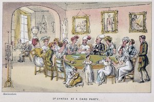 Le doctor à une partie de cartes - في "" جولات دكتور Syntax الثلاث: بحثًا عن العزاء الرائع والزوجة "" بقلم ويليام كومب ، المريض. رولاندسون بواسطة توماس رولاندسون
