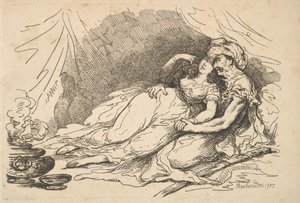 الحب في الشرق ، 1787. بواسطة توماس رولاندسون
