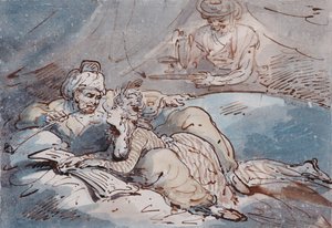 الحب في الشرق ، ج 1787 (القلم وغسل الألوان) بواسطة توماس رولاندسون