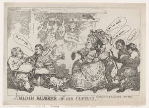 سيدتي دهن على ظهرها في 22 أبريل 1784 ، 22 أبريل 1784. بواسطة توماس رولاندسون
