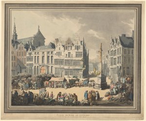 Place de Meir at Antwerp بواسطة توماس رولاندسون