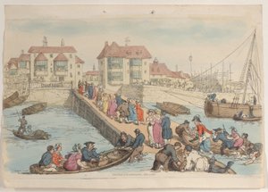 اللوحة 25: مكان هبوط ، من World in Miniature ، 1816. ، 1816. بواسطة توماس رولاندسون
