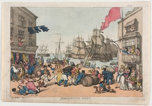 نقطة بورتسموث ، 1814. بواسطة توماس رولاندسون