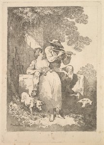 راحة من العمل في أيام مشمسة ، 1784-87. بواسطة توماس رولاندسون