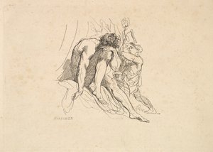 نهر الإله مع الطفل ، 1784-88. بواسطة توماس رولاندسون