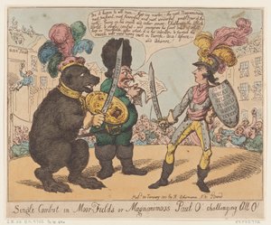 قتال فردي في Moor-Fields أو Magnamimous Paul O 'يتحدى All O' ، Januar ... ، 30 يناير 1801. بواسطة توماس رولاندسون