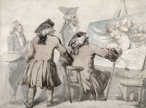 الخبراء ، حوالي عام 1790 (قلم وحبر وألوان مائية فوق الجرافيت على ورق منسوج مركب) بواسطة توماس رولاندسون