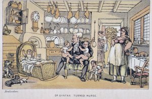 The Doctor Keeping Children - في "" ثلاث جولات لـ Doctor Syntax: بحثًا عن العزاء الخلاب والزوجة "بقلم ويليام كومب ، مريض. رولاندسون بواسطة توماس رولاندسون