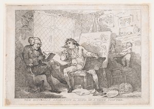 المؤرخ الذي يحرك عقل رسام شاب ، 1784 ، 1784. بواسطة توماس رولاندسون