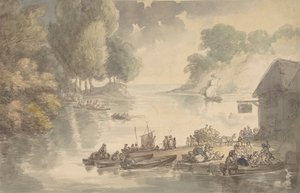 The Inn at the Ford ، 1775-1827. بواسطة توماس رولاندسون
