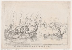 The Modern Egbert ، أو The King of Kings ، 8 يناير 1789. ، 8 يناير 1789. بواسطة توماس رولاندسون