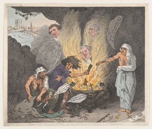 حفرة أكيرون أو ولادة أوبئة إنجلترا ، 28 يناير 1784 ، 28 يناير 1784. بواسطة توماس رولاندسون