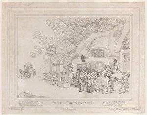 The Post Horse من حياة فرس السباق ، أو المتسابق عالي القفاز ، 20 يوليو ... ، 20 يوليو ، 1789 بواسطة توماس رولاندسون